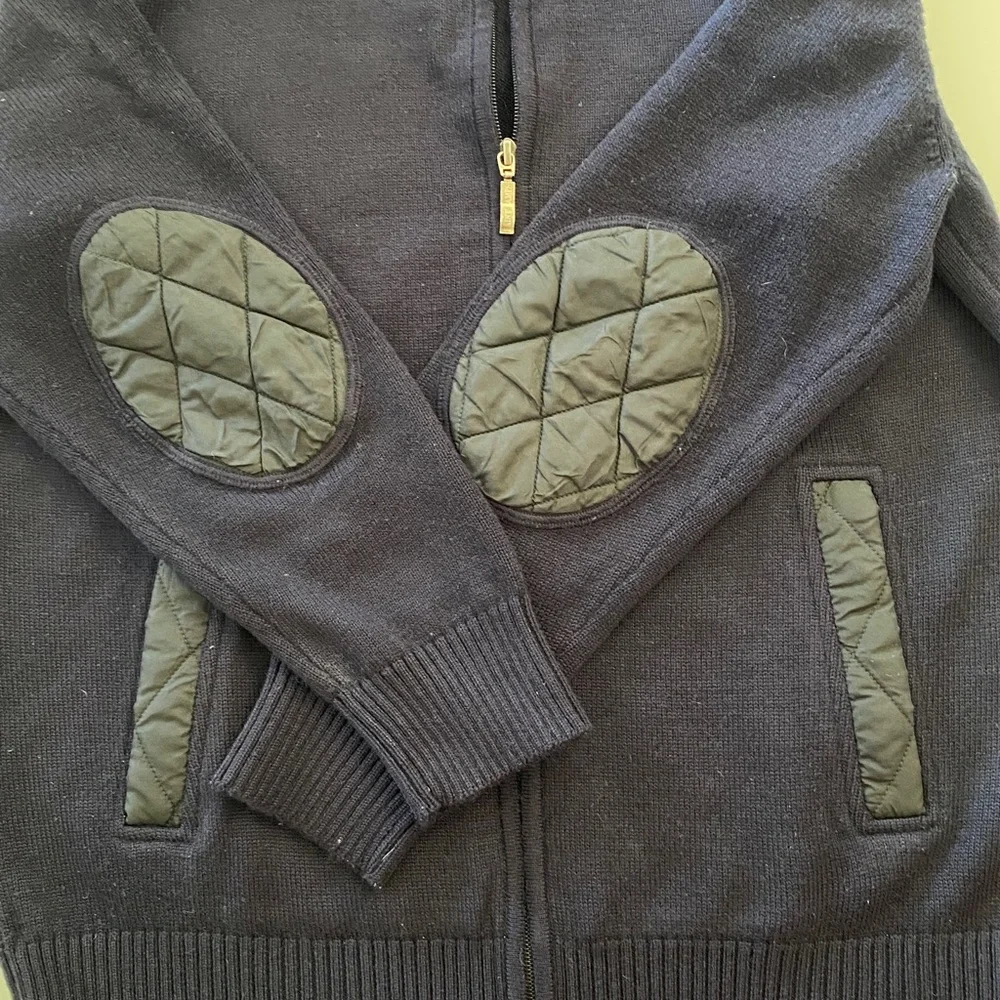 Saint James Dark Blue Zip-Up Cardigan Sweater for Men Size M - Picture 7 of 17